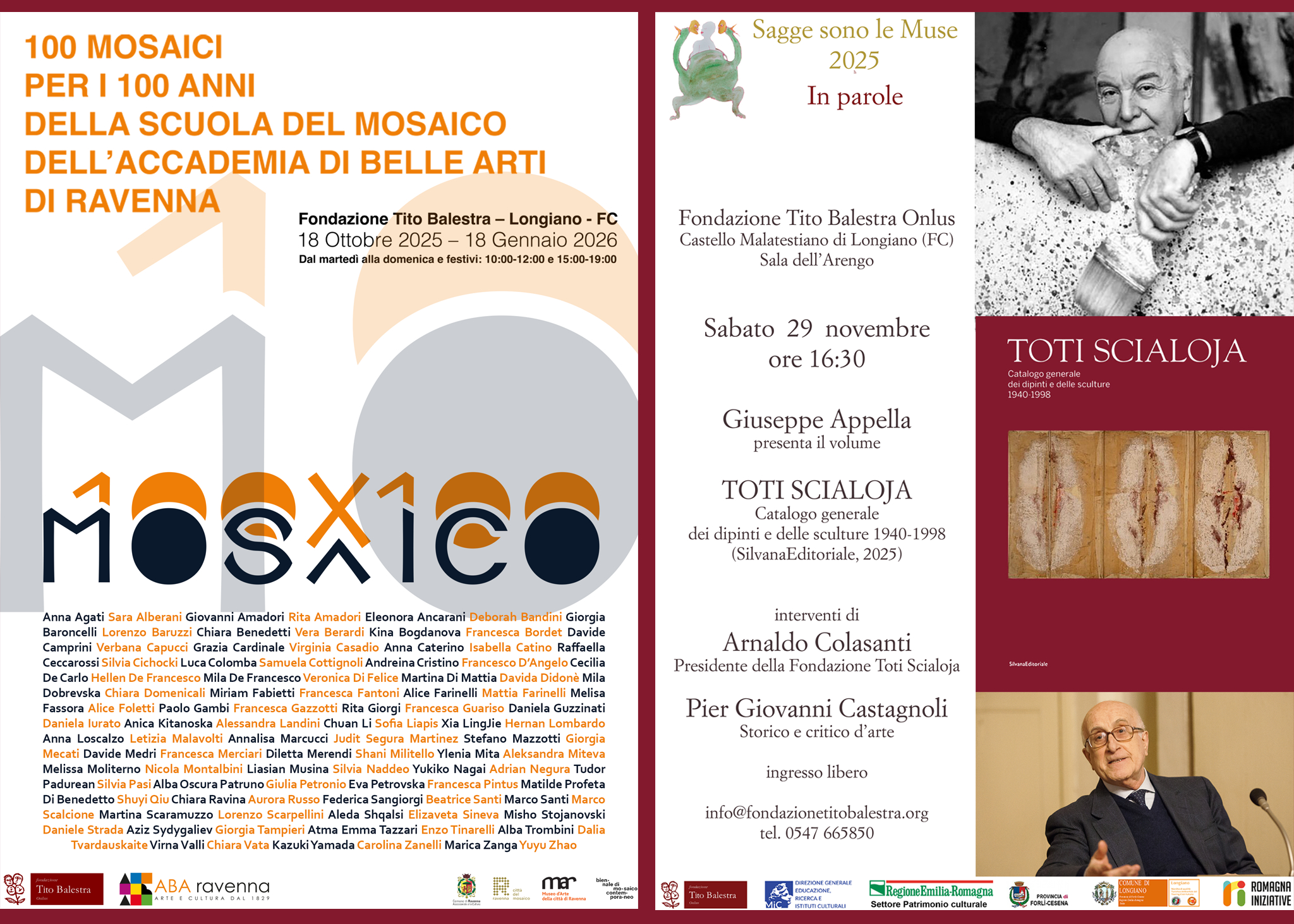 Fondazione Tito Balestra Onlus immagine dell'evento: 29 novembre 2025 - Un pomeriggio dedicato all'Arte